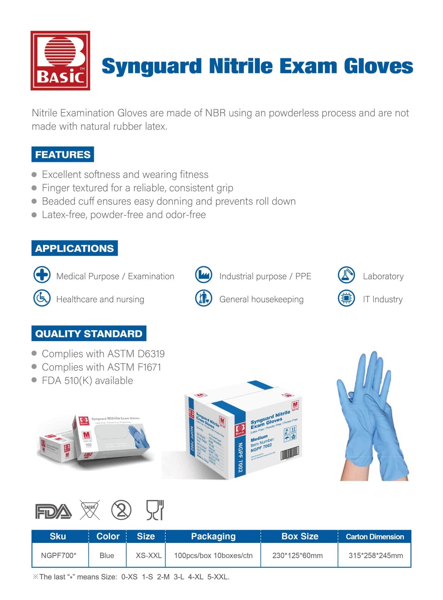 synguard nitrile exam gloves pdf